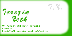 terezia neth business card
